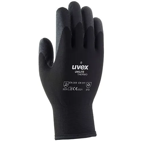 Gants De Protection Froid Uvex Unilite Thermo Mixte Noir 10 - Noir 3 Gants De Protection Froid Uvex Unilite Thermo Mixte Noir 10 - Noir