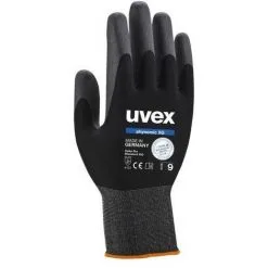 UVEX 60070 9 PHYNOMIC XG GANTS DE SÉCURITÉ, TAILLE?: 9, NOIR