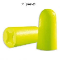 Bouchon D'Oreille X Fit, Sans Cordon, Uvex, 15 Paires - Jaune