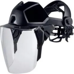 Uvex 9715 9790211 Casque De Protection Avec Visière Intégrée Noir EN 397