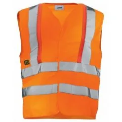 Gilet Orange Haute Visibilité Avec Interrupteur Uvex Protection Active Flash - Uvex Safety - Taille M - Orange