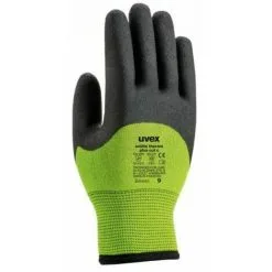 Gants Uvex Unilite Thermo Plus Cut C Taille 9, L, Résistant Aux Coupures, Thermique, 2 Gants, Vert ( Prix Pour 1 Paire )