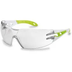 Uvex Lunettes De Protection Pheos S 9192725 Petite Version - Blanche Et Vert - - Blanche Et Vert