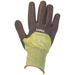 UVEX Gants Anticoupure Modèle C500 Wet Plus - 10 - Gris/argent, Vert