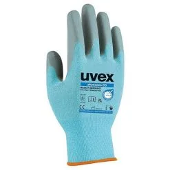 UVEX Gants Anticoupure Modèle Phynomic C3 - 10 - Bleu, Gris