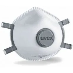 Masque Respiratoire Coque Avec Soupape Uvex SILV-AIR E 7312 FFP3 (Boîte De 5) Blanc Unique - Blanc
