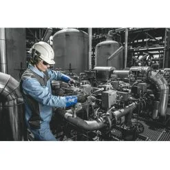 Gants De Protection Chimique Uvex RUBIFLEX S XG35B EN 388 (Lot De 10 Paires) Bleu Noir 11 - Bleu Noir -Uvex Soldes Magasin 67885011 2