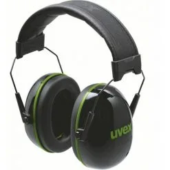 Coquille Antibruit Pliable Atténuation 30 DB K10 UVEX EN 352-1 Noir / Vert Unique - Noir / Vert