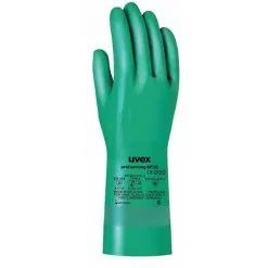Gants De Protection Chimique UVEX PROFASTRONG NF33 EN 388 (Lot De 12 Paires) Vert 7 - Vert