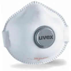 Masque Respiratoire Coque Avec Soupape Uvex SILV-AIR E 7212 FFP2 (Boîte De 15) Blanc Unique - Blanc