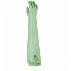 Gants De Protection Chimiques Uvex RUBIFLEX S NB80 SZ EN 388 (Lot De 10 Paires) Vert 11