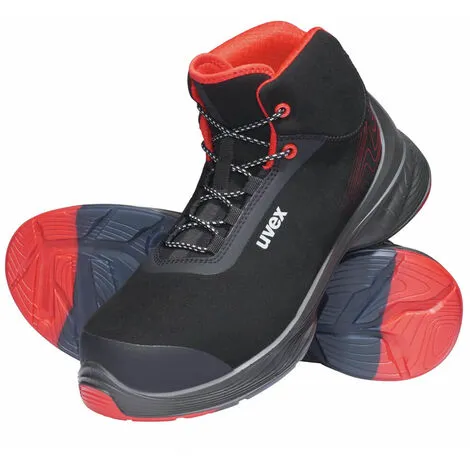 Chaussure De Sécurité Montante 1 G2 UVEX S3 SRC Noir / Rouge 49 - Noir / Rouge 4 Chaussure De Sécurité Montante 1 G2 UVEX S3 SRC Noir / Rouge 49 - Noir / Rouge – Image 2