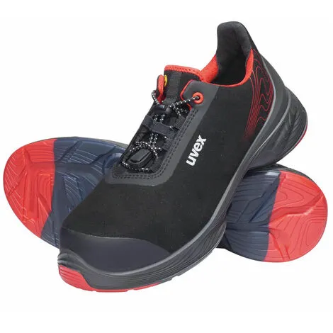 Chaussure De Sécurité Basse 1 G2 UVEX S3 SRC Noir / Rouge 40 - Noir / Rouge 4 Chaussure De Sécurité Basse 1 G2 UVEX S3 SRC Noir / Rouge 40 - Noir / Rouge – Image 2