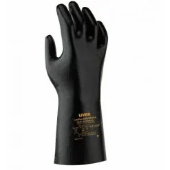 Gants De Protection Chimique Uvex RUBIFLEX NB35A ESD EN 388 (Lot De 10 Paires) Noir 11 - Noir