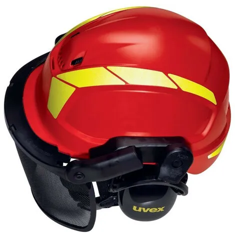 Kit Casque Forestier Pheos Forest UVEX 9774 - Rouge - Taille Unique 7 Kit Casque Forestier Pheos Forest UVEX 9774 - Rouge - Taille Unique – Image 5